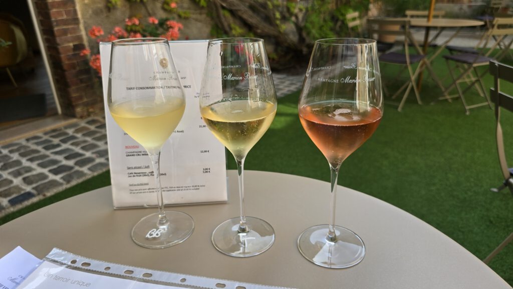 geproefde wijnen bij marion bosser champagne hautvillers