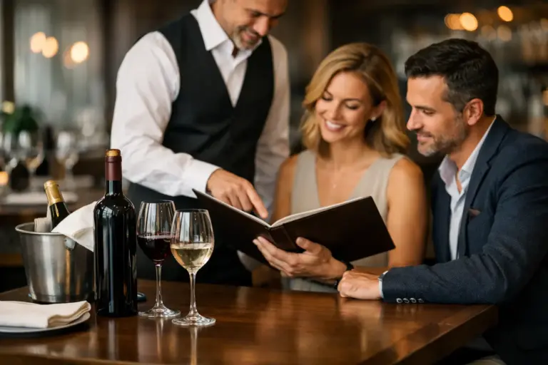 Gids voor wijn bestellen in een restaurant