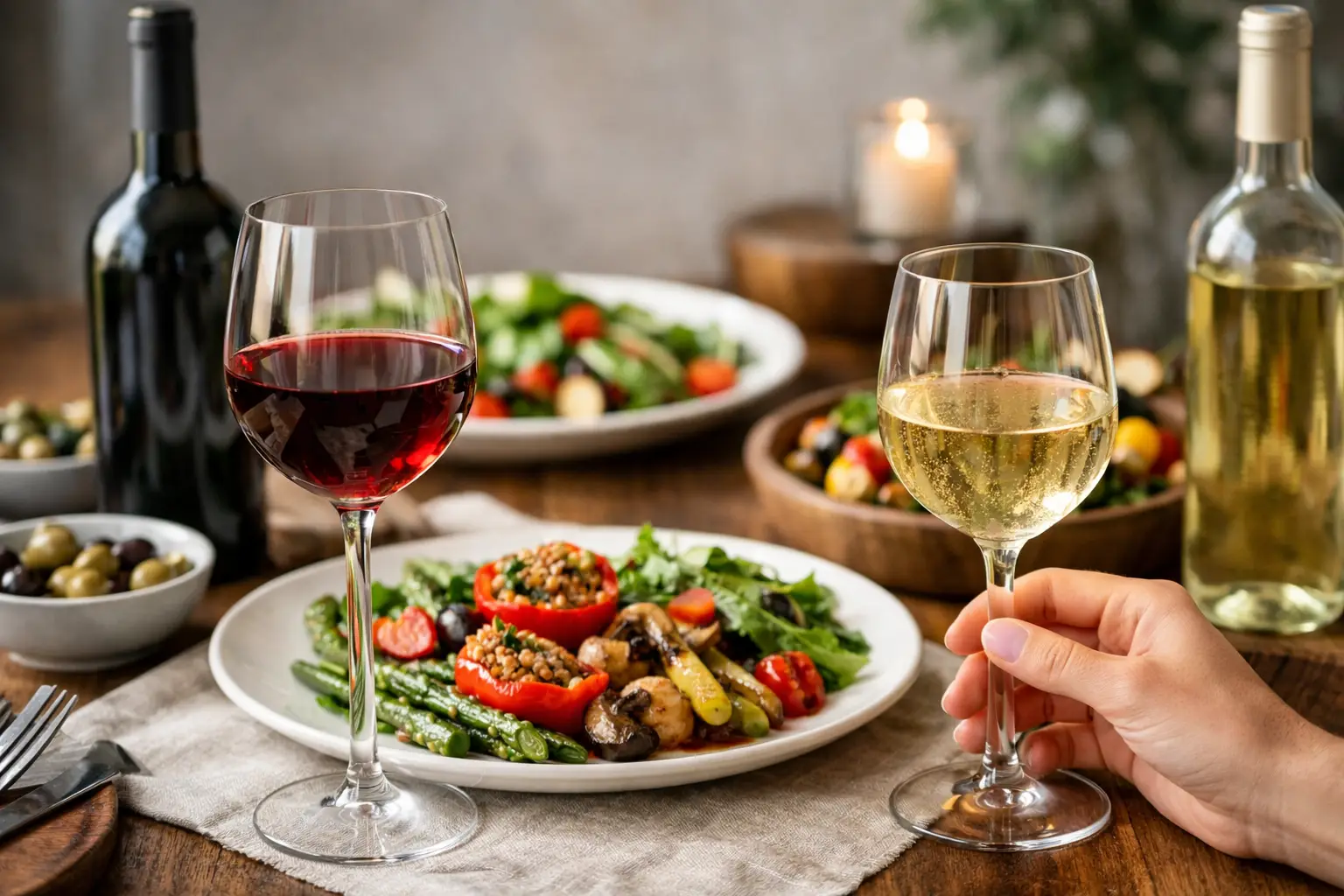 Wijnadvies voor vegetarisch diner kiezen
