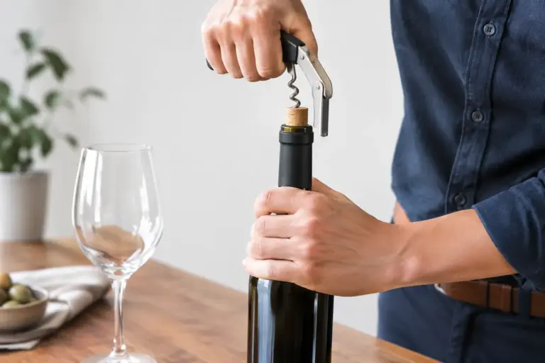 Een wijnfles ontkurken zonder gedoe of schade