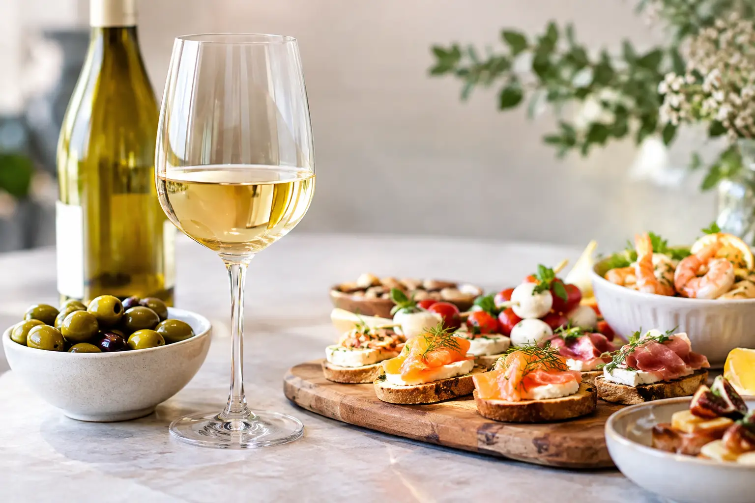 Hapjes bij chardonnay die altijd goed passen